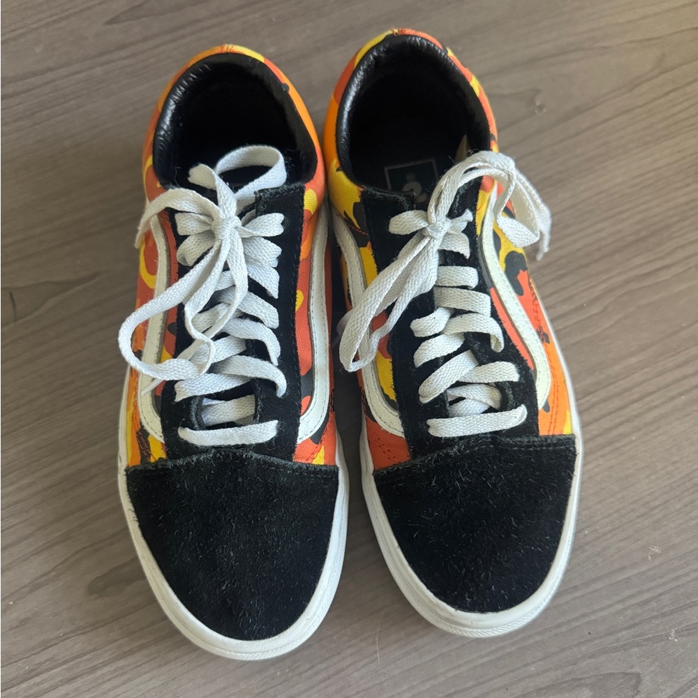 Vans Old Skool Pop Camo Orange - Size 5